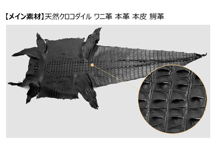 Whatna ワニ革 ビジネス バッグ メンズ 斜め掛け 手提げ バッグ クロコダイル革 本革 ブリーフケース 15.6インチPC対応 旅行 出張 通勤 通学 就活 面接 バッグ かばん 男性用 3087B-7