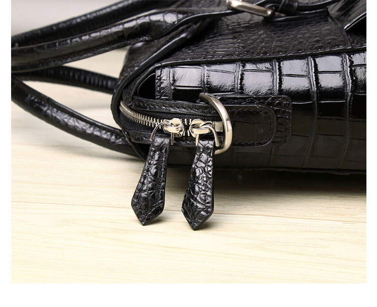 Whatnaワニ革 本革 ビジネス バッグメンズ 2way ショルダー 手提げ 斜め掛け 手持ち 肩掛けバッグ クロコダイル革 ブリーフケース 13インチPC対応 旅行 出張 通勤 通学 就活 面接 バッグ 6303-3-8