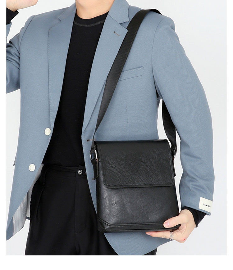 Whatna 革 ショルダーバッグ メンズ 斜め掛け ボディバッグ 胸バッグ 厚 手 レザー 縦型 小さめビジネスバッグB5サイズ収納可 肩掛け 通勤 通学 斜めがけバッグ 防水 バッグ 自転車 かばん男性用NB002-11