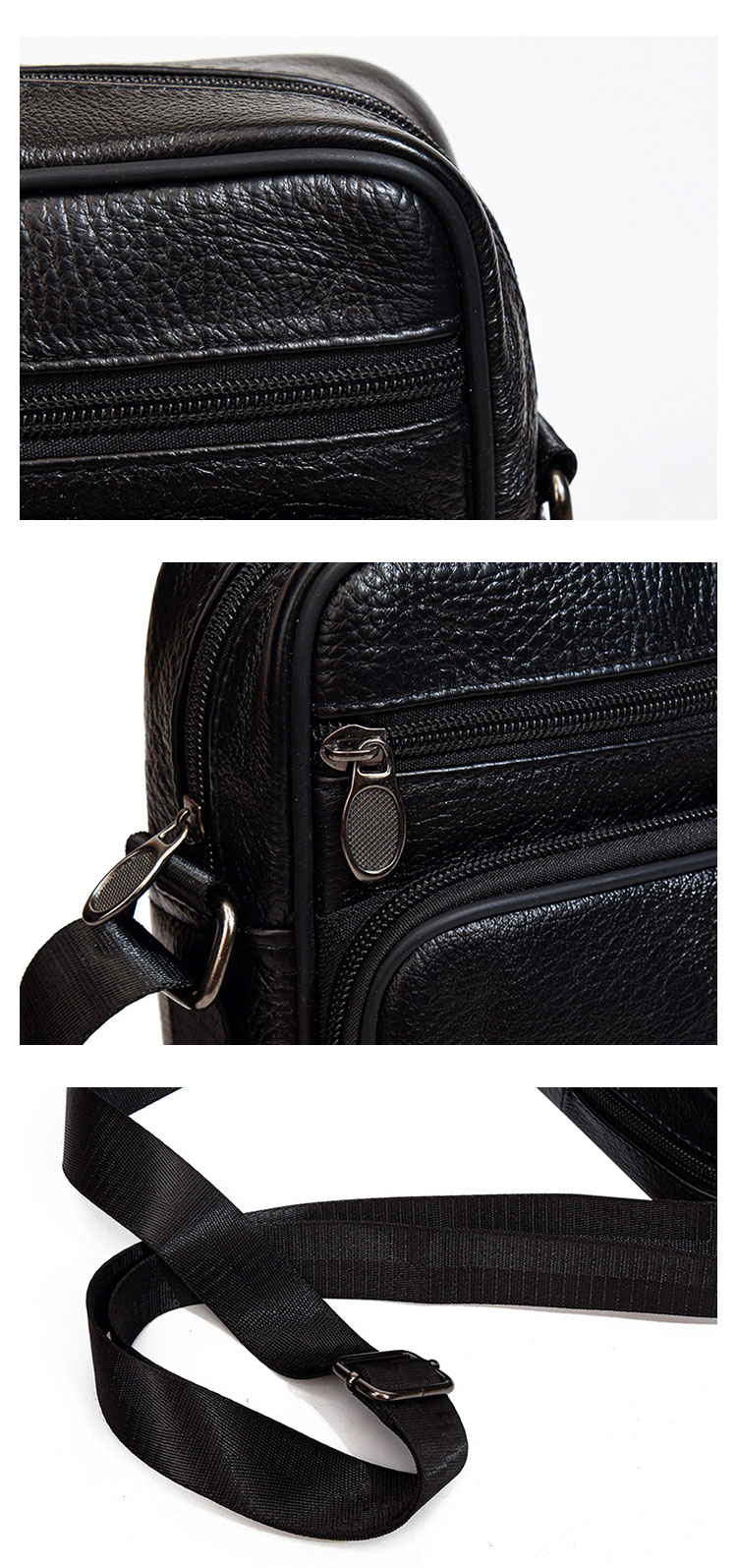 Whatna 牛 革 ミニショルダーバッグ メンズ ポシェット ワンショルダー ボディ斜め掛け バッグ 肩掛けミニ胸バッグ メッセンジャーバッグ 小さい 本革 小型ショルダー肩掛けミニバッグ男女兼用-10