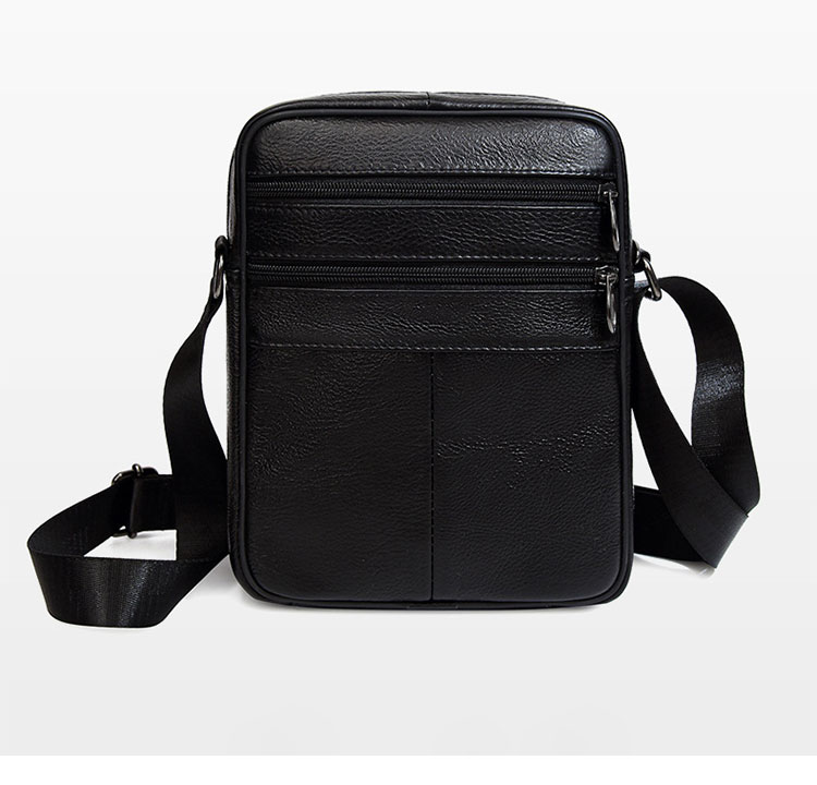 Whatna 牛 革 ミニショルダーバッグ メンズ ポシェット ワンショルダー ボディ斜め掛け バッグ 肩掛けミニ胸バッグ メッセンジャーバッグ 小さい 本革 小型ショルダー肩掛けミニバッグ男女兼用-4