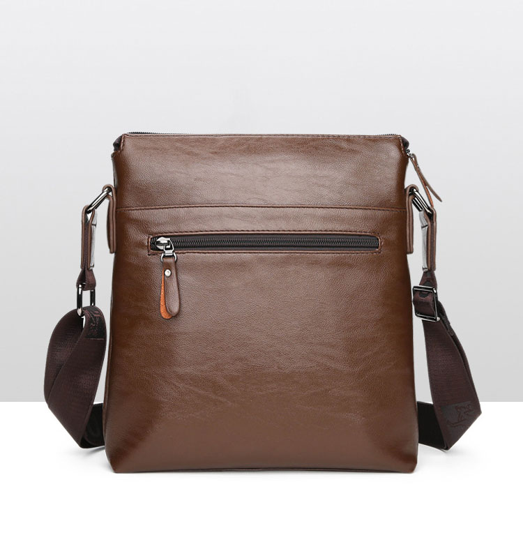 Whatna ショルダーバッグ メンズかばん 斜めがけ 肩掛けバッグメッセンジャーバッグ シンプル カジュアル ワンショルダーボディバッグPUレザ ー ipad10.5収納可-4