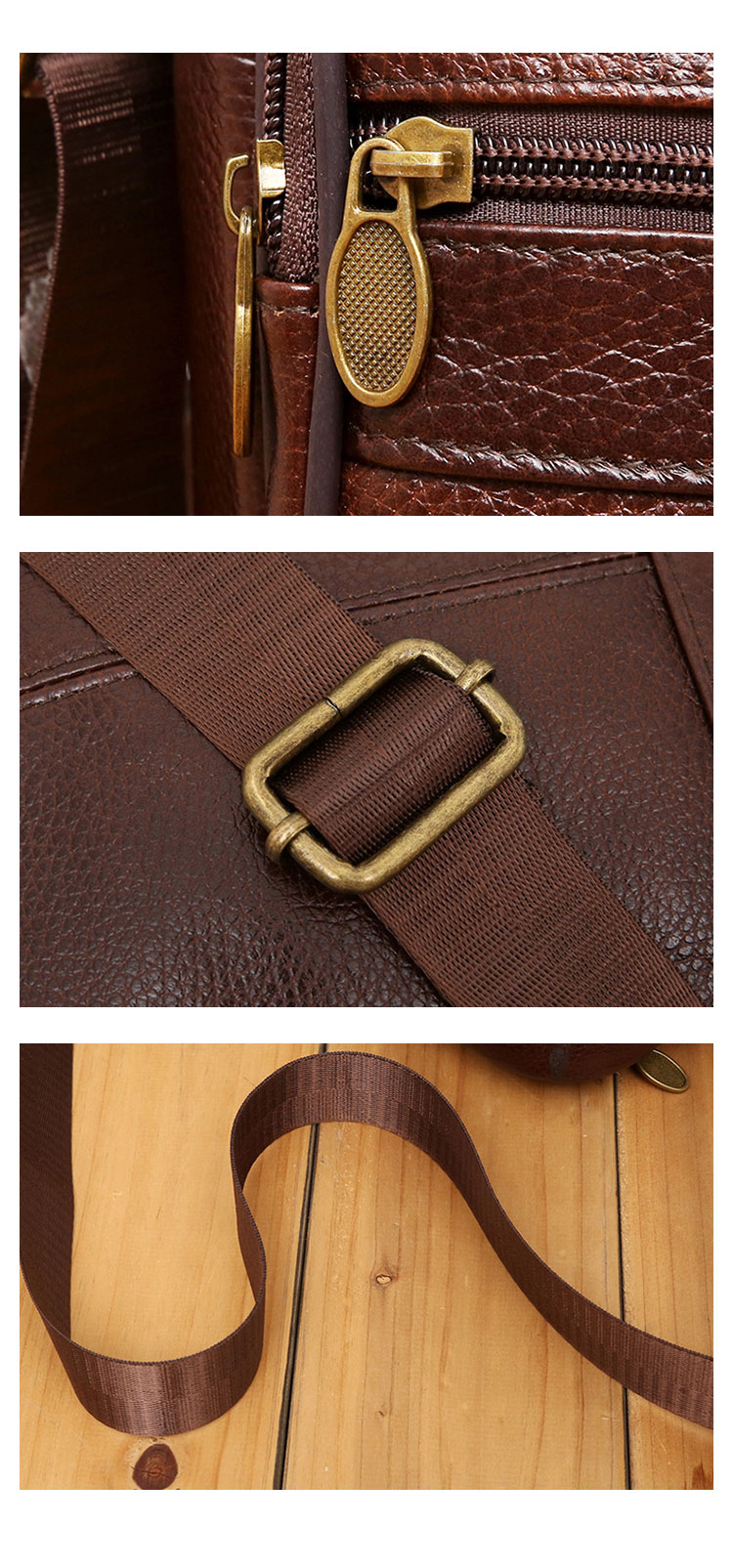 Whatna 牛 革 ミニショルダーバッグ メンズ ポシェット ワンショルダー ボディ斜め掛け バッグ 肩掛けミニ胸バッグ メッセンジャーバッグ 小さい 本革 小型ショルダー肩掛けミニバッグ男女兼用-8