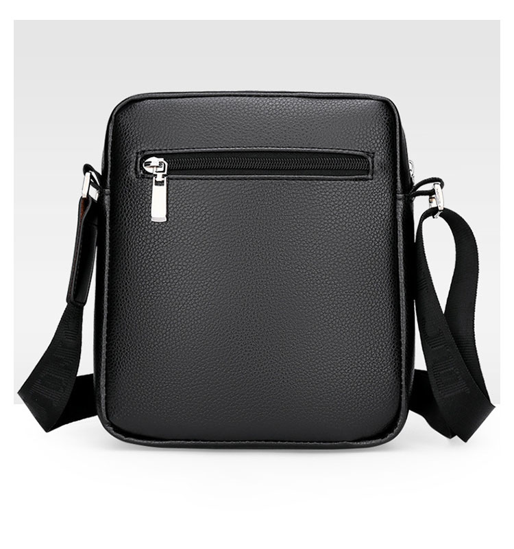 Whatna ショルダーバッグ メンズかばん 斜めがけ 肩掛けバッグメッセンジャーバッグ シンプル カジュアル ワンショルダーボディバッグPUレザ ー ipad9.7収納可-3