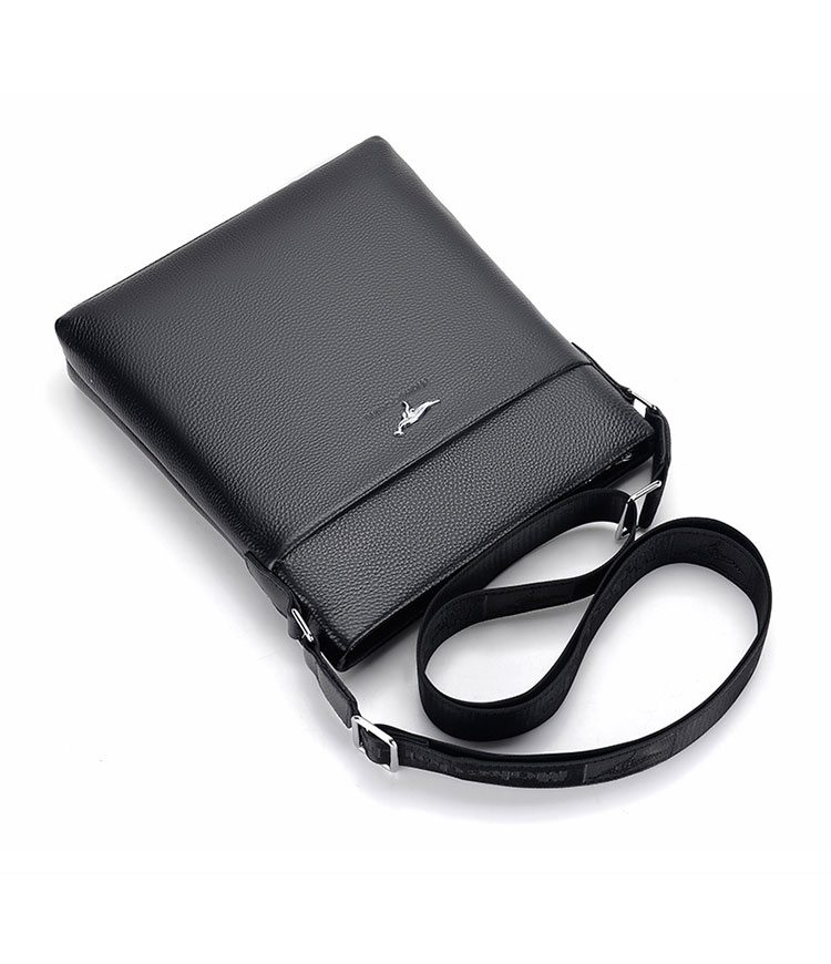 Whatna 2way 天 然 牛革 ワンショルダーバッグ メンズ  斜め掛け ボディバッグ 胸バッグipad 9.7 収納可 縦型 メンズ ビジネス かばん 小さめメッセンジャーバッグ カジュアル フォーマル  通学 通勤 結婚式 肩掛けバッグ 自転車かばん-4