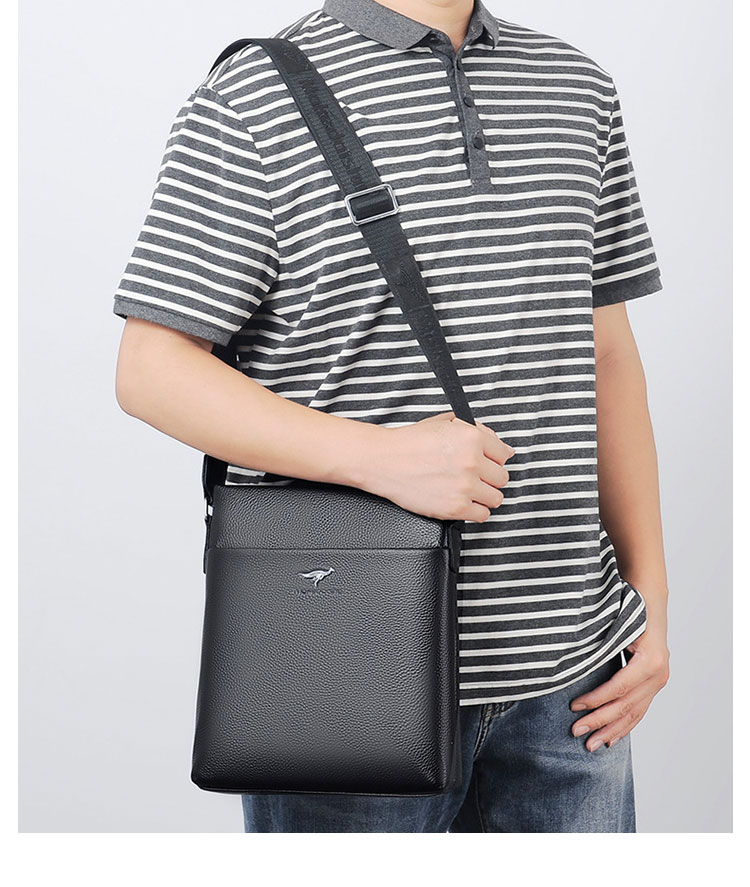 Whatna 2way 天 然 牛革 ワンショルダーバッグ メンズ  斜め掛け ボディバッグ 胸バッグipad 9.7 収納可 縦型 メンズ ビジネス かばん 小さめメッセンジャーバッグ カジュアル フォーマル  通学 通勤 結婚式 肩掛けバッグ 自転車かばん-13