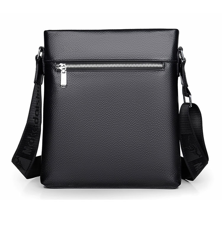 Whatna 2way 天 然 牛革 ワンショルダーバッグ メンズ  斜め掛け ボディバッグ 胸バッグipad 9.7 収納可 縦型 メンズ ビジネス かばん 小さめメッセンジャーバッグ カジュアル フォーマル  通学 通勤 結婚式 肩掛けバッグ 自転車かばん-3