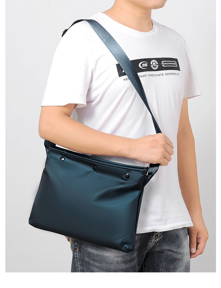 Whatna ショルダーバッグ メンズ 斜め掛け ボディーバッグ 肩掛け ワンショルダー バッグ 胸バッグ 大容量 A4 Ipad10.5収納可 防水 軽量 男女兼用-11