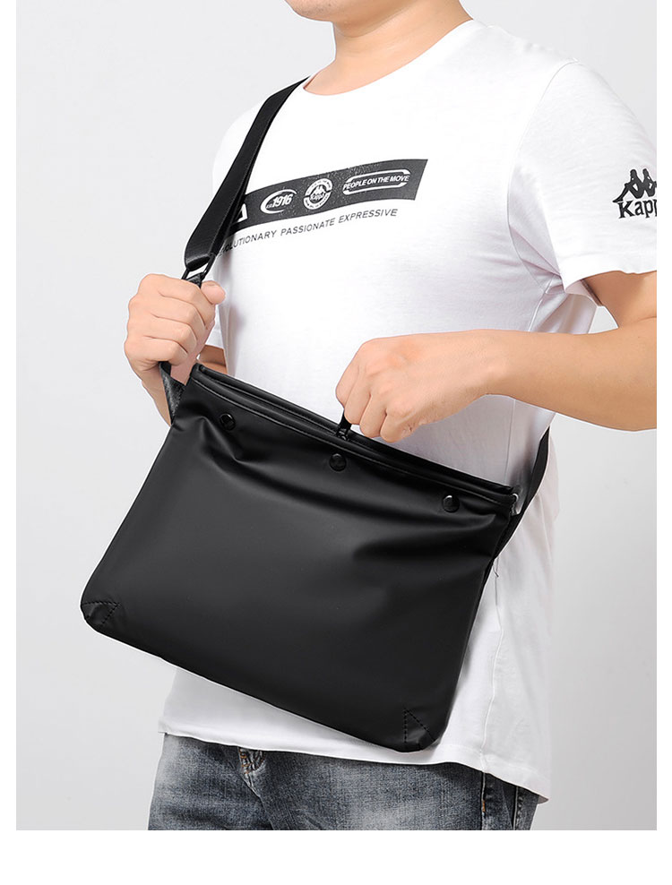 Whatna ショルダーバッグ メンズ 斜め掛け ボディーバッグ 肩掛け ワンショルダー バッグ 胸バッグ 大容量 A4 Ipad10.5収納可 防水 軽量 男女兼用-10