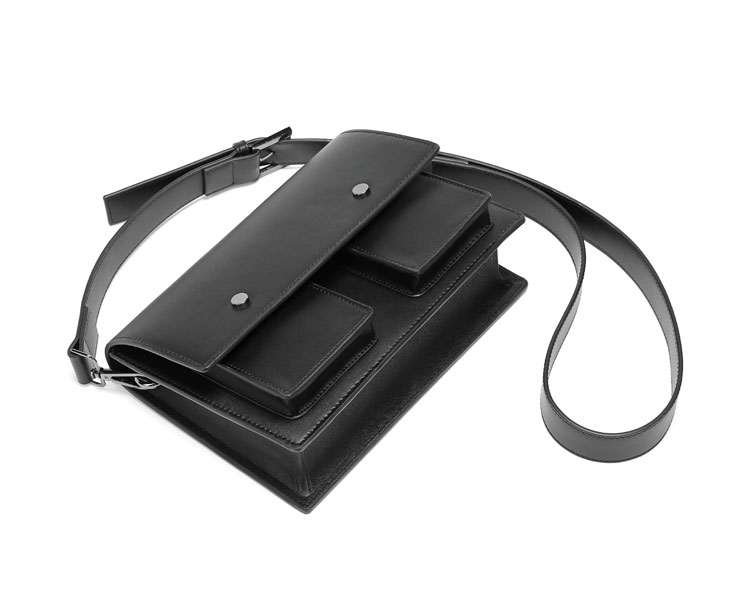 Whatna 革 セカンド バッグ メンズ 3way クラッチ ショルダー 斜め掛け ボディーバッグ 肩掛け バッグ 胸バッグ 小さい ショルダーベルト付 Ipad Mini 収納可 結婚式 バッグ ビジネス フォーマル 冠婚葬祭 バッグ紳士用 男性用-4