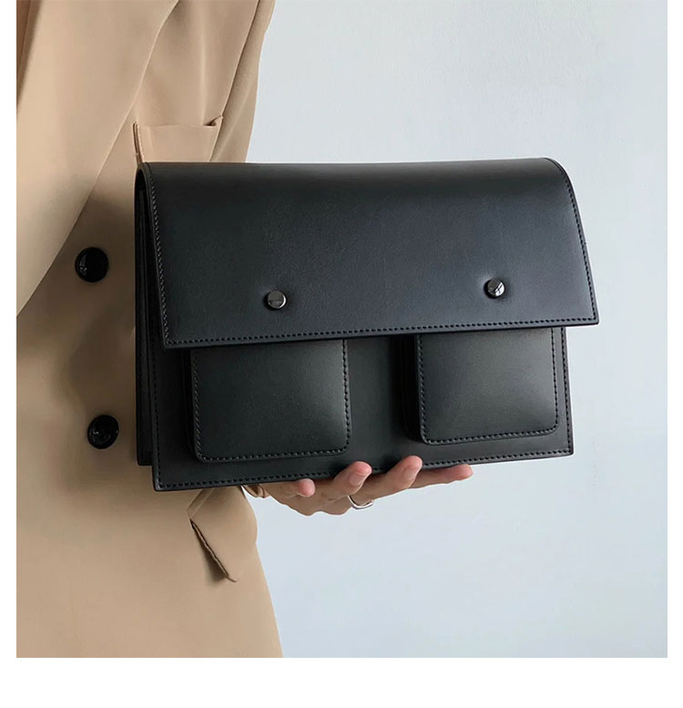 Whatna 革 セカンド バッグ メンズ 3way クラッチ ショルダー 斜め掛け ボディーバッグ 肩掛け バッグ 胸バッグ 小さい ショルダーベルト付 Ipad Mini 収納可 結婚式 バッグ ビジネス フォーマル 冠婚葬祭 バッグ紳士用 男性用-8