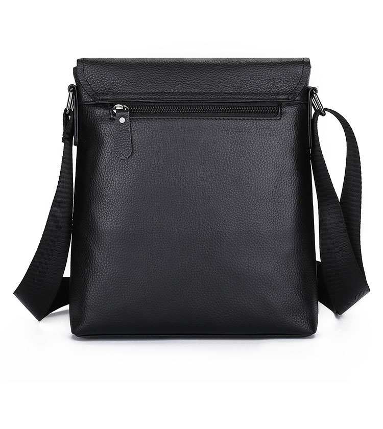 Whatna 天然 牛革 ショルダーバッグ メンズ 斜め掛け胸バッグ セカンド バッグ ipad 9.7 収納可 縦型 メンズ ビジネス かばん 小さめメッセンジャーバッグ カジュアル フォーマル  通学 通勤 結婚式 肩掛けバッグ 自転車かばん プレゼント紳士用 男性用-2