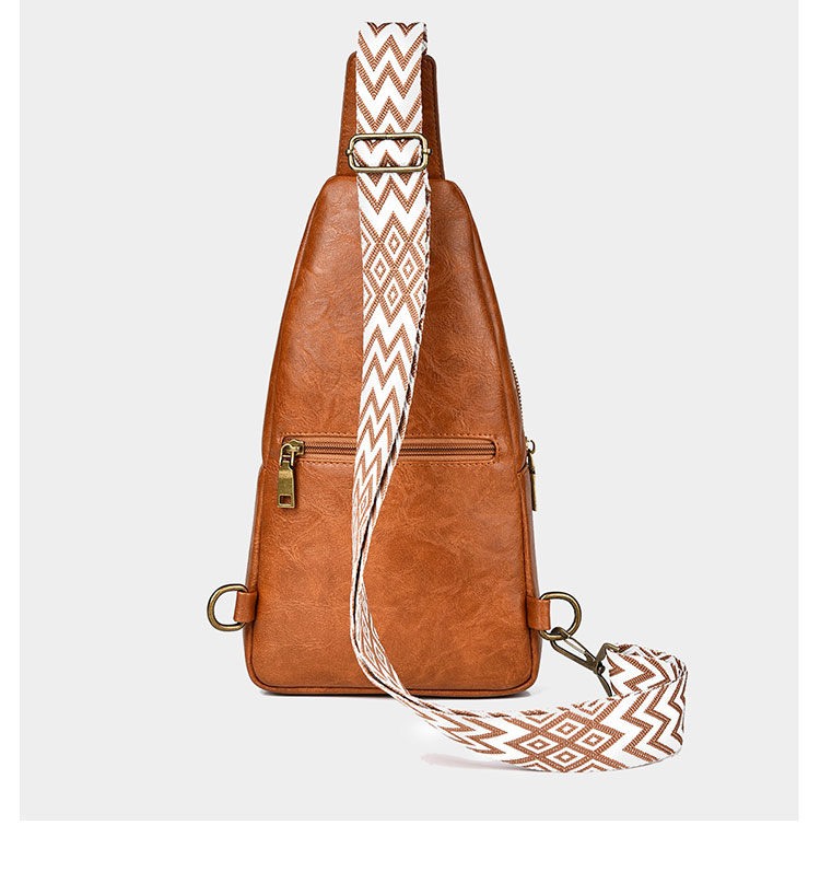 Whatna 革 ショルダーバッグ メンズ  斜めがけ ワンショルダーバッグボディバッグ 胸バッグ  ipad mini収納可 イヤホン穴付 puレザー左右付け替え可能 ビジネス 通学 通勤バッグ 自転車 鞄-4