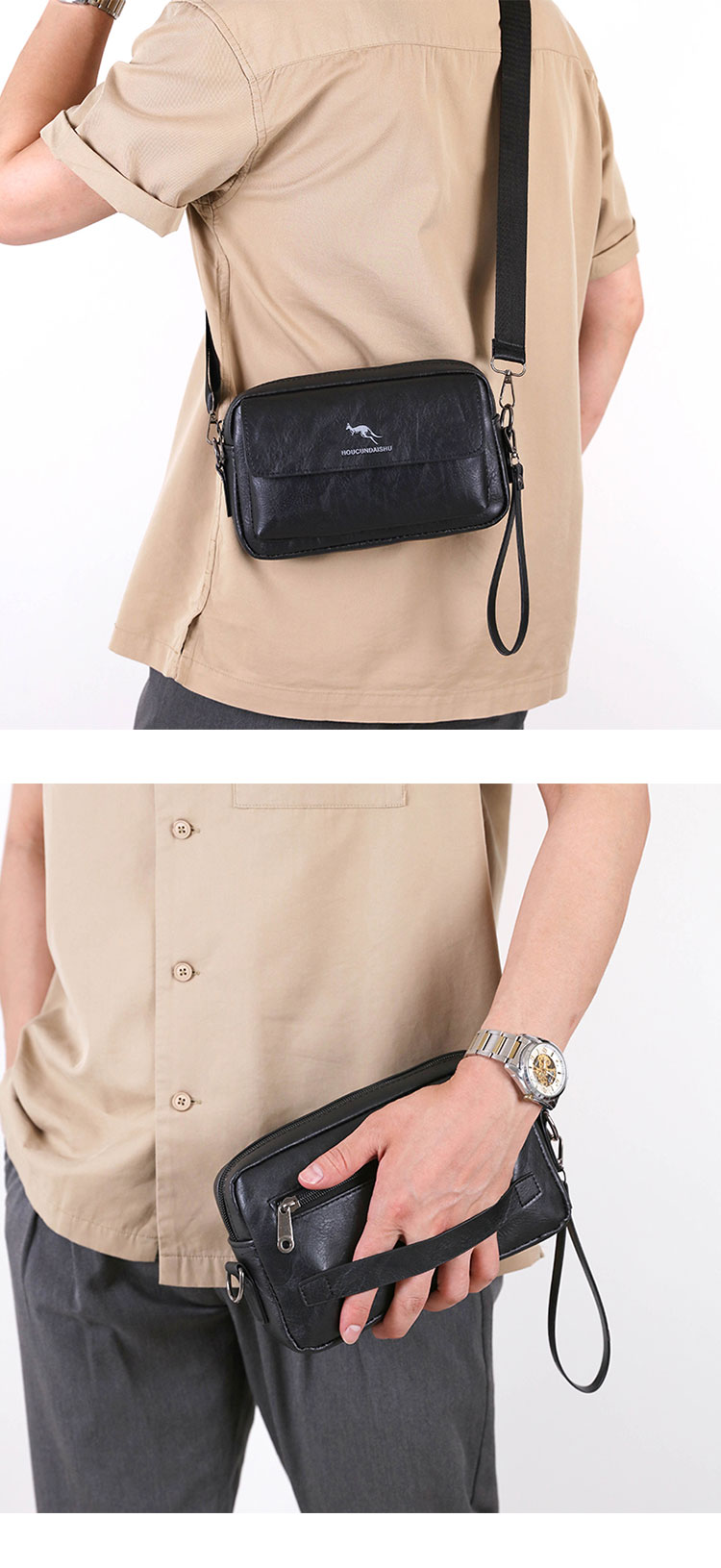 Whatna 革 ミニショルダーバッグ メンズ 3wayセカンドバッグ Whatna 革 ミニショルダーバッグ メンズ 3wayセカンドバッグ