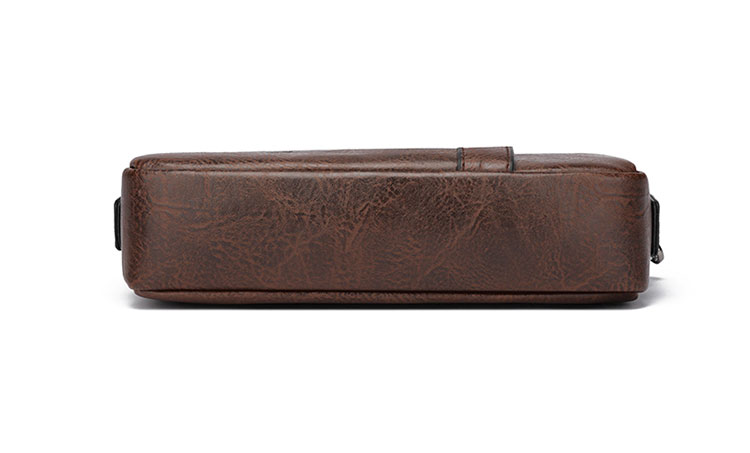 Whatna 革 ミニショルダーバッグ メンズ 3wayセカンドバッグ ミニ斜め掛け ボディバッグ 胸バッグ  ワンショルダー 手提げバッグ 手持げバッグ  Ipad Mini収納可 横型 カジュアル フォーマル ビジネス 通学 通勤 肩掛けバッグ 自転車かばん-4