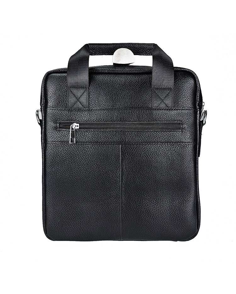 Whatna 牛革 ショルダーバッグ メンズ 2way 斜め掛け 手提げバッグ ビジネス バッグ セカンドバッグ 手持げバッグ 本革A4 Ipad 13.3Air収納可 縦型 カジュアル フォーマル ビジネス 通学 通勤 肩掛け バッグ 自転車かばん プレゼント男性-4