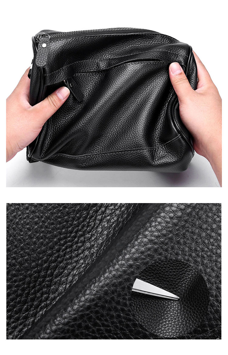 Whatna 天然 牛 革 ワンショルダーバッグ メンズ 斜め掛け ボディバッグ 胸バッグ 本 革 小さめビジネスバッグ ipad Mini収納可 肩掛け 通勤 通学 防水 バッグ 自転車 かばん男性用-7