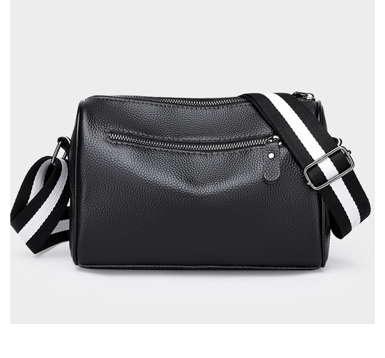 Whatna 天然 牛 革 ワンショルダーバッグ メンズ 斜め掛け ボディバッグ 胸バッグ 本 革 小さめビジネスバッグ ipad Mini収納可 肩掛け 通勤 通学 防水 バッグ 自転車 かばん男性用-2