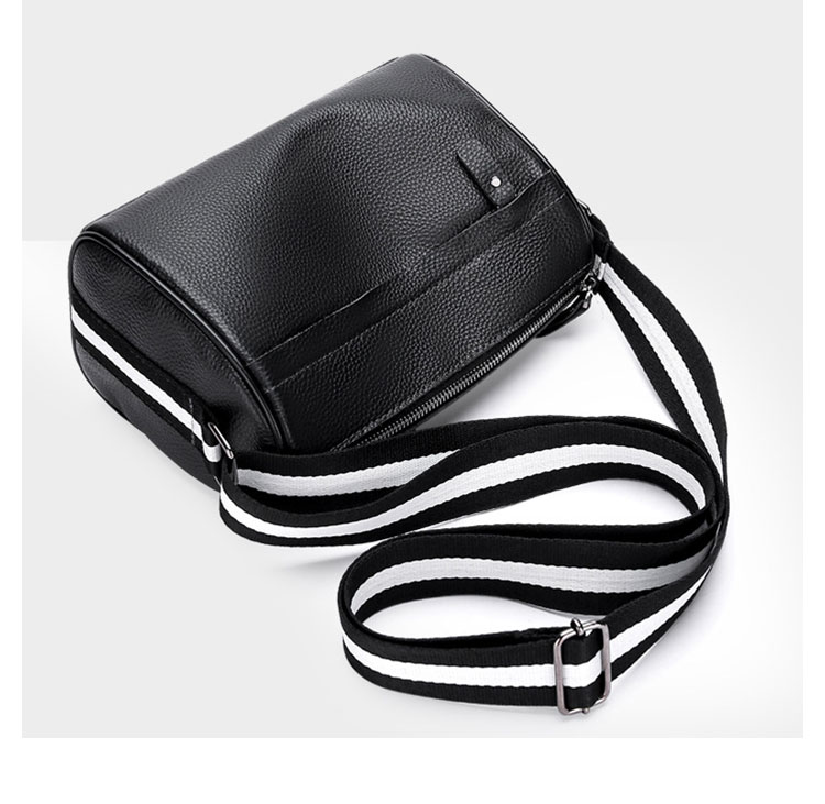 Whatna 天然 牛 革 ワンショルダーバッグ メンズ 斜め掛け ボディバッグ 胸バッグ 本 革 小さめビジネスバッグ ipad Mini収納可 肩掛け 通勤 通学 防水 バッグ 自転車 かばん男性用-4