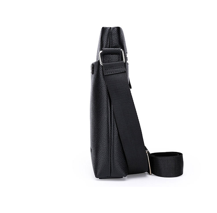 Whatna 革 ワンショルダーバッグ メンズ 斜め掛け ボディバッグ 胸バッグ PUレザー 小さめビジネスバッグ ipad 9.7収納可 肩掛け 通勤 通学 防水 バッグ 自転車 かばん男性用-2