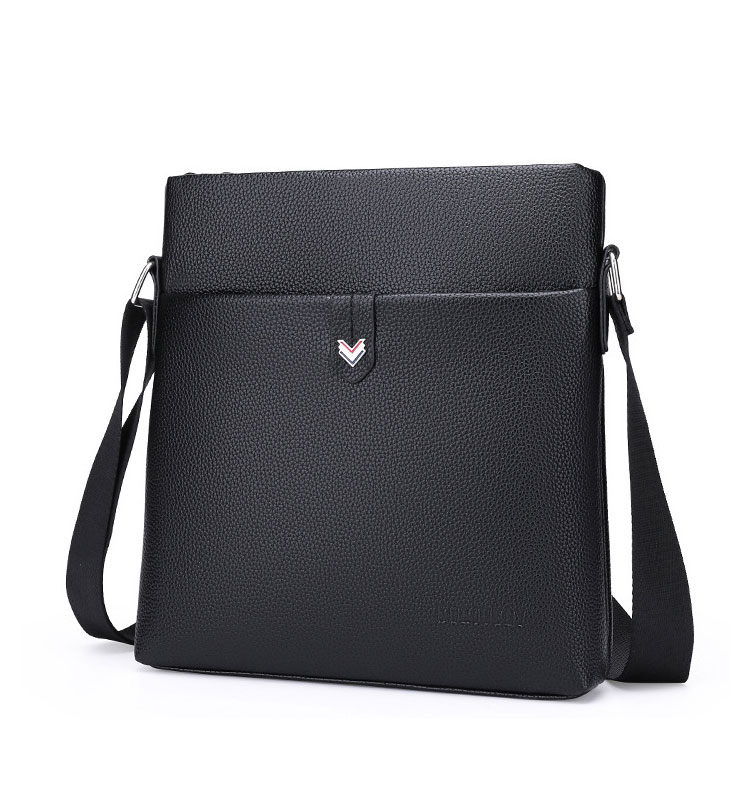 Whatna 革 ワンショルダーバッグ メンズ 斜め掛け ボディバッグ 胸バッグ PUレザー 小さめビジネスバッグ ipad 9.7収納可 肩掛け 通勤 通学 防水 バッグ 自転車 かばん男性用-1