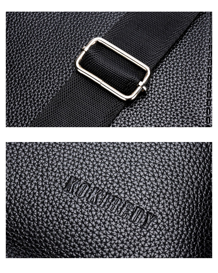 Whatna 革 ワンショルダーバッグ メンズ 斜め掛け ボディバッグ 胸バッグ PUレザー 小さめビジネスバッグ ipad 9.7収納可 肩掛け 通勤 通学 防水 バッグ 自転車 かばん男性用-9