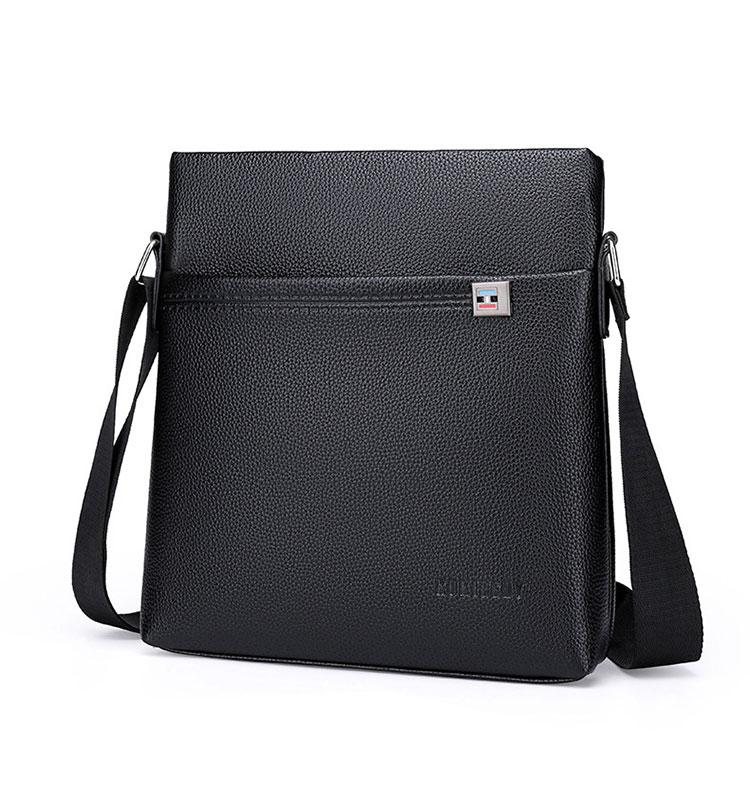 Whatna 革 ワンショルダーバッグ メンズ 斜め掛け ボディバッグ 胸バッグ PUレザー 小さめビジネスバッグ ipad 9.7収納可 肩掛け 通勤 通学 防水 バッグ 自転車 かばん男性用-1