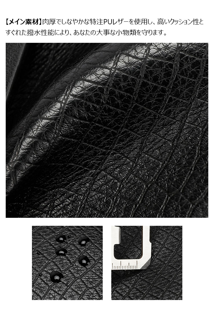 Whatna 革 ワンショルダーバッグ メンズ 3way クラッチ ショルダー斜め掛け ボディバッグ 胸バッグ 肩掛けバッグ 小さい ショルダーベルト付 レザー カード6枚収納可 カード入 小銭入れ 2室仕切 結婚式 バッグ ビジネス フォーマル 冠婚葬祭 バッグ-6