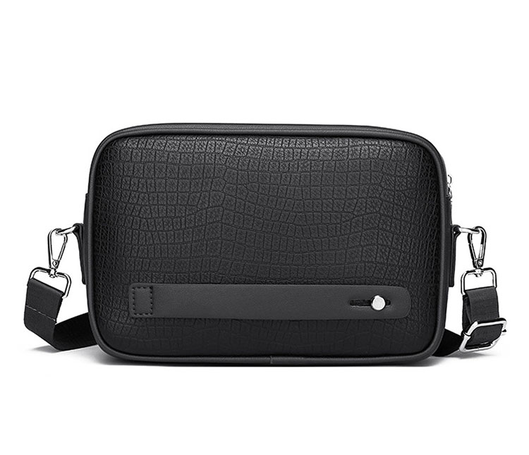 Whatna 革 ワンショルダーバッグ メンズ 3way クラッチ ショルダー斜め掛け ボディバッグ 胸バッグ 肩掛けバッグ 小さい ショルダーベルト付 レザー カード6枚収納可 カード入 小銭入れ 2室仕切 結婚式 バッグ ビジネス フォーマル 冠婚葬祭 バッグ-3