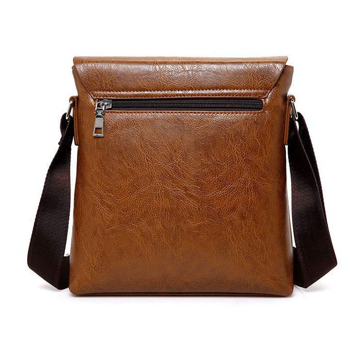 Whatna 革 ワンショルダーバッグ メンズ 斜め掛け ボディバッグ 胸バッグ PUレザー 小さめビジネスバッグ ipad 9.7収納可 肩掛け 通勤 通学 防水 バッグ 自転車 かばん男性用-2