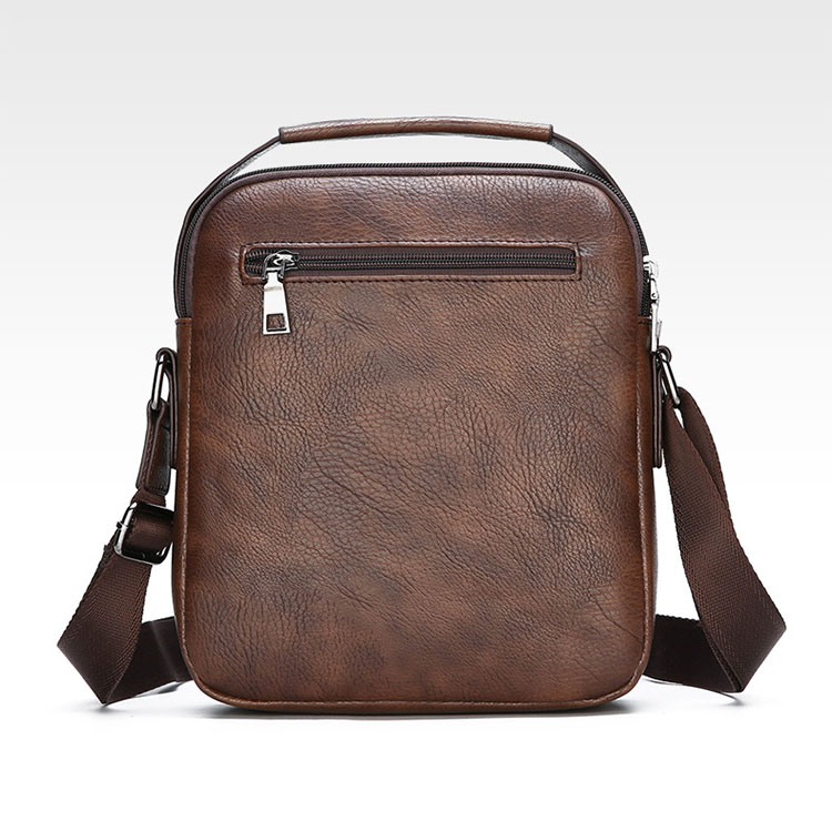 Whatna 革 ワンショルダーバッグ メンズ 3way斜め掛け胸バッグ 手提げバッグ セカンドバッグ 手持げバッグPU厚 手 レザーIpad 9.7収納可 カジュアル フォーマル ビジネス 通学 通勤 結婚式 肩掛けバッグ 自転車かばん プレゼント男性-2