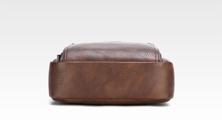 Whatna 革 ワンショルダーバッグ メンズ 3way斜め掛け胸バッグ 手提げバッグ セカンドバッグ 手持げバッグPU厚 手 レザーIpad 9.7収納可 カジュアル フォーマル ビジネス 通学 通勤 結婚式 肩掛けバッグ 自転車かばん プレゼント男性-3