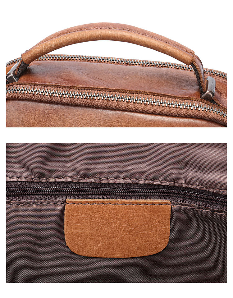 Whatna アンティーク風合い鞣し天 然 牛革ショルダーバッグ メンズ 2way 斜め掛け 手提げバッグ ポシェットポ 小さめ メッセンジャーバッグ 通学 通勤バッグ 肩掛けバッグ 自転車かばん プレゼント男性 黒 ブラウン 6041-8