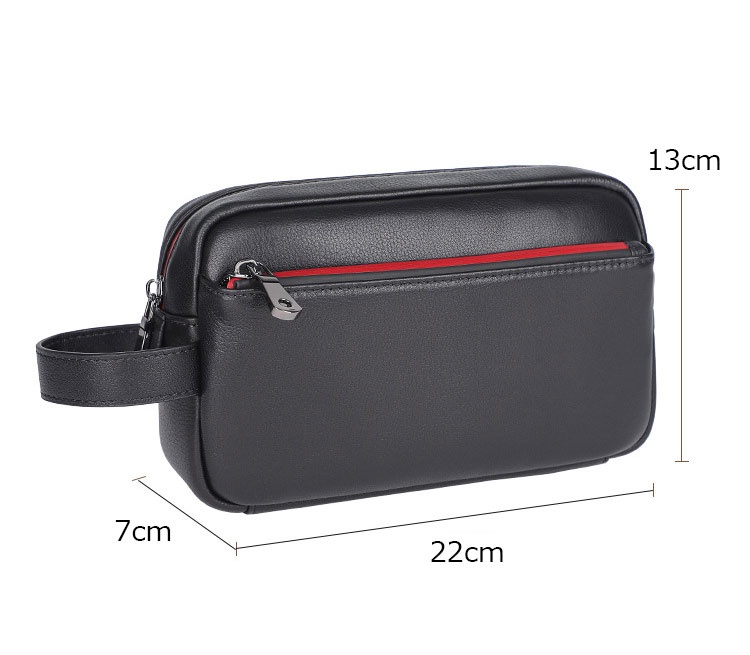 Whatna 2way 天 然 牛 革 ミニセカンドバッグ メンズ クラッチ バッグ 化粧バッグ 化粧ケース 厚手 本革 レザー カジュアル フォーマル 冠婚葬祭 結婚式 バッグ 化粧ポーチ 紳士用 男性用 C026-1