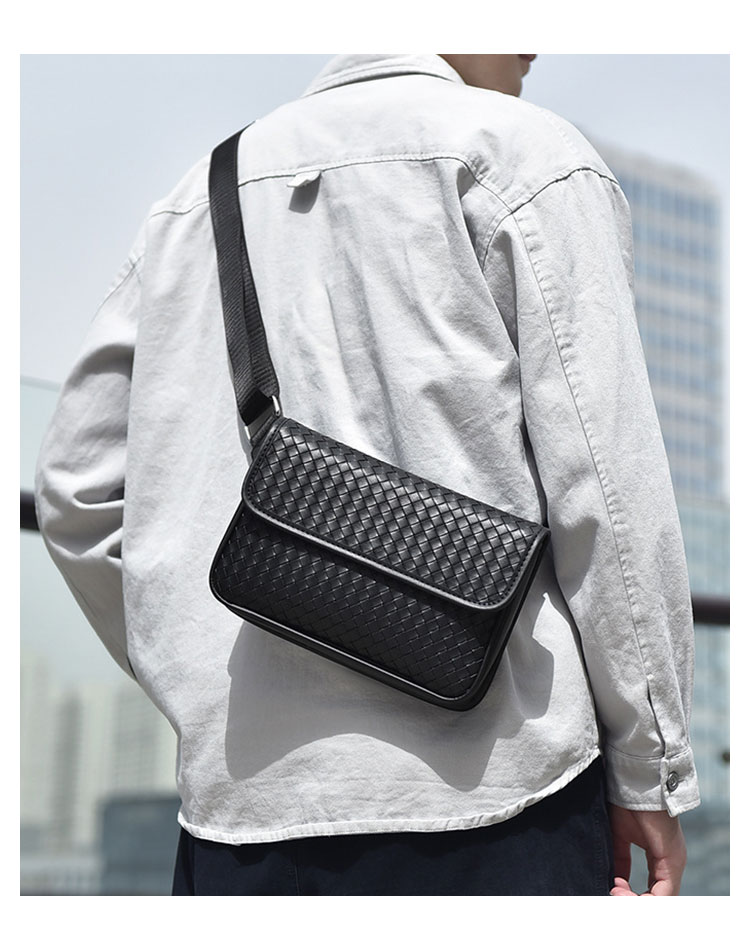 Whatna ワンショルダーバッグ メンズ  ショルダーバッグ ボディー バッグ 斜め掛けバッグ 肩掛け胸バッグ メッセンジャーバッグ 小さい 革 レザー ショルダー肩掛けバッグ 男女兼用-9