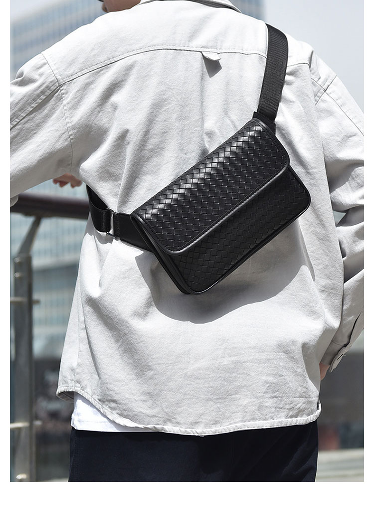 Whatna ワンショルダーバッグ メンズ  ショルダーバッグ ボディー バッグ 斜め掛けバッグ 肩掛け胸バッグ メッセンジャーバッグ 小さい 革 レザー ショルダー肩掛けバッグ 男女兼用-12