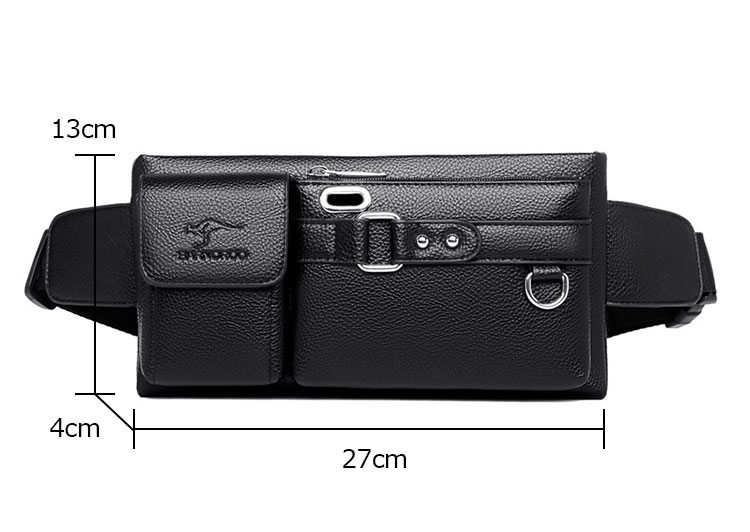 Whatna  ミニワンショルダーーバッグ メンズ ウエストポーチ ミニウエストバッグ イヤホン穴付 キーリング付 puレザー 男女兼用  斜めがけ ボディバッグ 胸バッグワンショルダー 軽量 ブラウン 黒Y88-6