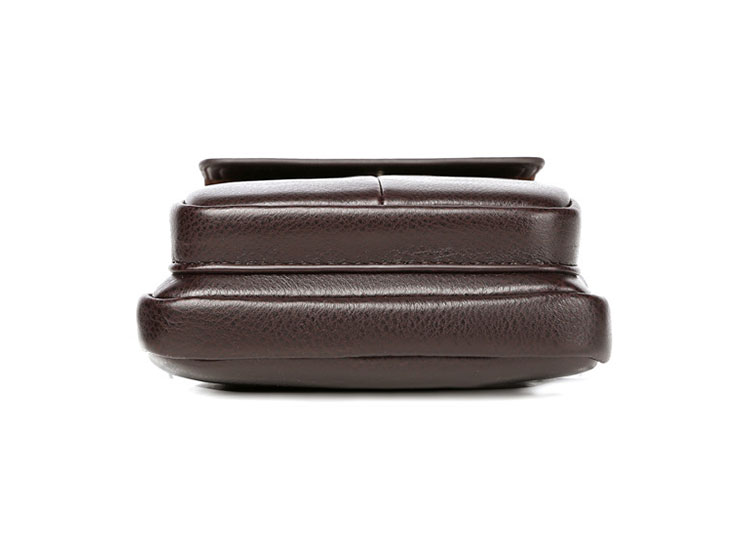 Whatna 革 ミニワンショルダーバッグ メンズ ミニウエストバッグ ウエストポーチバイク用 pu レザー 男女兼用 ミニ斜め掛け ボディバッグ 胸バッグ ワンショルダー 軽量 ブラウン 黒2011-4