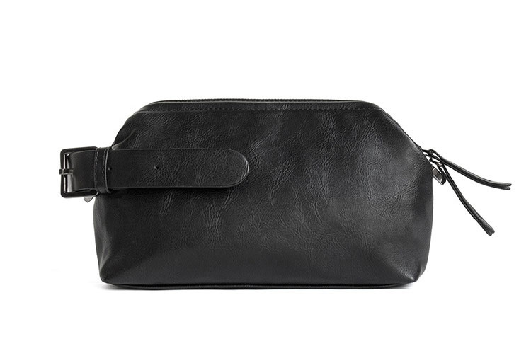 美品 OHGA オーガ レザー コロンバッグ BLACK セカンドバッグ/ブラック（GW-P-MPB_S）｜レディース