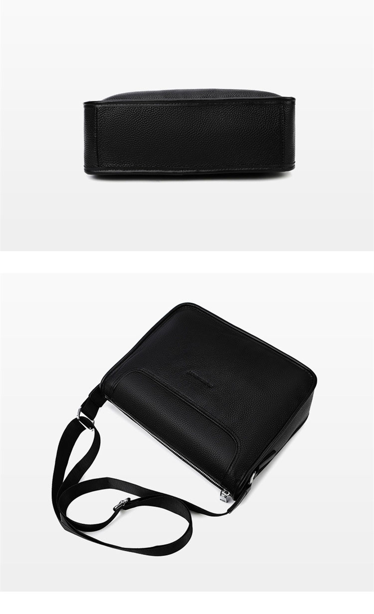 Whatna 2way 天然 牛革 ショルダーバッグ メンズ 斜め掛けボディバッグ胸バッグA4 ipad 9.7 収納可 縦型 メンズ ビジネスバッグ かばん 小さめメッセンジャーバッグ カジュアル フォーマル 通学 通勤 結婚式 肩掛けバッグ 自転車かばん-3