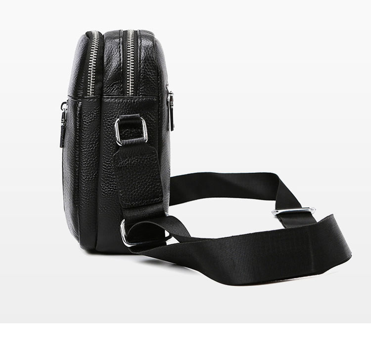 Whatna 2way 天 然 牛革 ショルダーバッグ メンズ 斜め掛けボディバッグ胸バッグipadMini 収納可 縦型 メンズ ビジネスバッグ かばん 小さめメッセンジャーバッグ カジュアル フォーマル 通学 通勤 結婚式 肩掛けバッグ 自転車かばん-3
