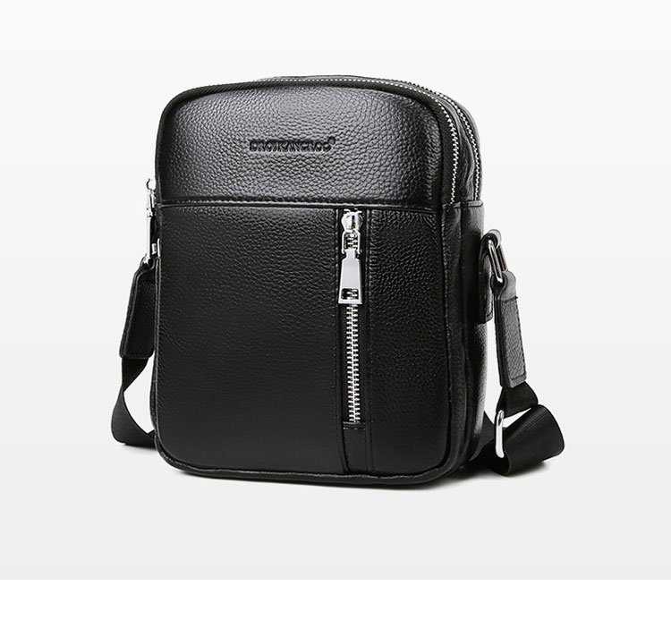 Whatna 2way 天 然 牛革 ショルダーバッグ メンズ 斜め掛けボディバッグ胸バッグipadMini 収納可 縦型 メンズ ビジネスバッグ かばん 小さめメッセンジャーバッグ カジュアル フォーマル 通学 通勤 結婚式 肩掛けバッグ 自転車かばん-2