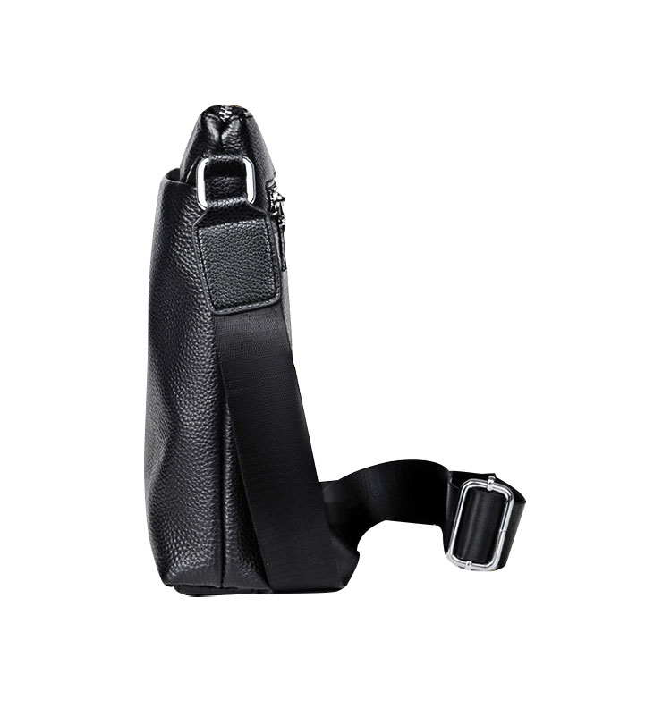 Whatna ショルダーバッグ メンズかばん 斜めがけボディ胸バッグ 肩掛けバッグメッセンジャーバッグ ビジネスシンプル カジュアル ワンショルダーボディバッグ 牛革 本革ipad10.5収納可-2