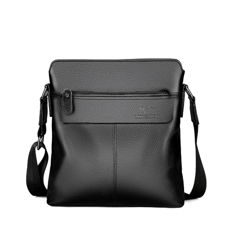 Whatna ショルダーバッグ メンズかばん 斜めがけボディ胸バッグ 肩掛けバッグメッセンジャーバッグ ビジネスシンプル カジュアル ワンショルダーボディバッグ 牛革 本革ipad10.5収納可-1