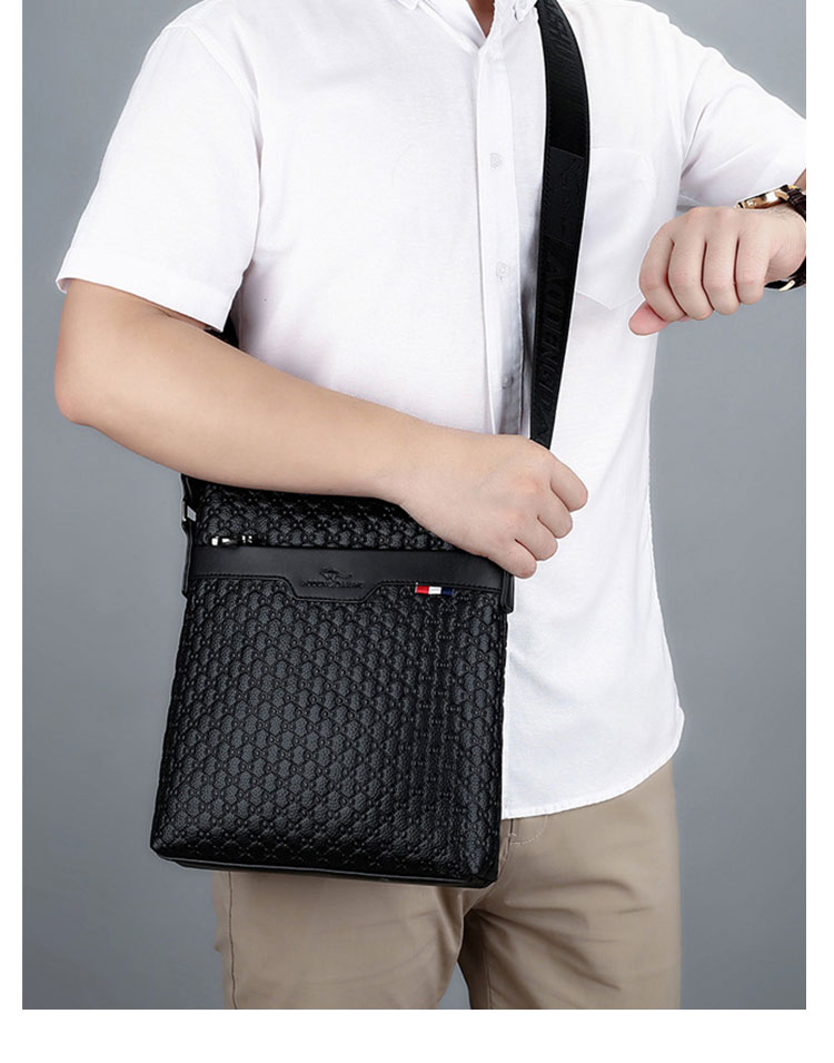 Whatna ショルダーバッグ メンズかばん 斜めがけボディ胸バッグ 肩掛けバッグメッセンジャーバッグ ビジネスシンプル カジュアル ワンショルダーボディバッグ 牛革 本革ipad10.5収納可-12