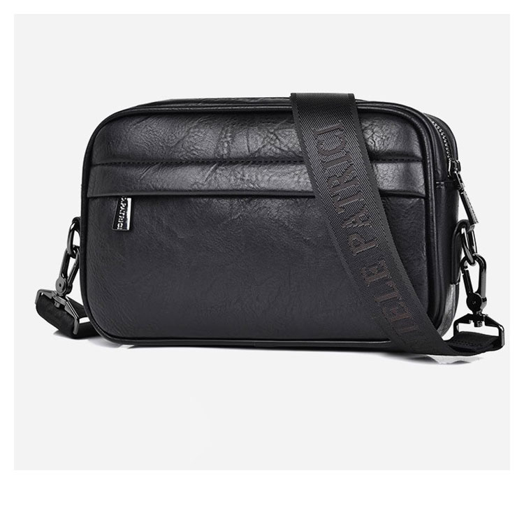 Whatna 革 ワンショルダーバッグ メンズ 3wayセカンドバッグ ミニ斜め掛け ボディバッグ 胸バッグ 小さめメッセンジャーバッグ 手持げバッグ Ipad Mini収納可 カジュアル フォーマル ビジネス 通学 通勤 肩掛けバッグ 自転車かばん-1