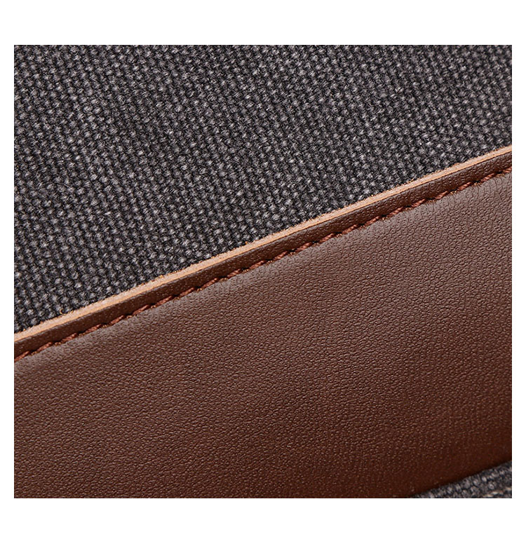 Whatna セカンドバッグ メンズ クラッチ バッグ 小さい キャンバスx puレザー 手提げバッグ 手持ち バッグ 化粧かば 化粧ポーチ ビジネス カジュアル フォーマル 冠婚葬祭 結婚式 葬式バッグ 紳士用 男性用 バッグ 8021-1#-5