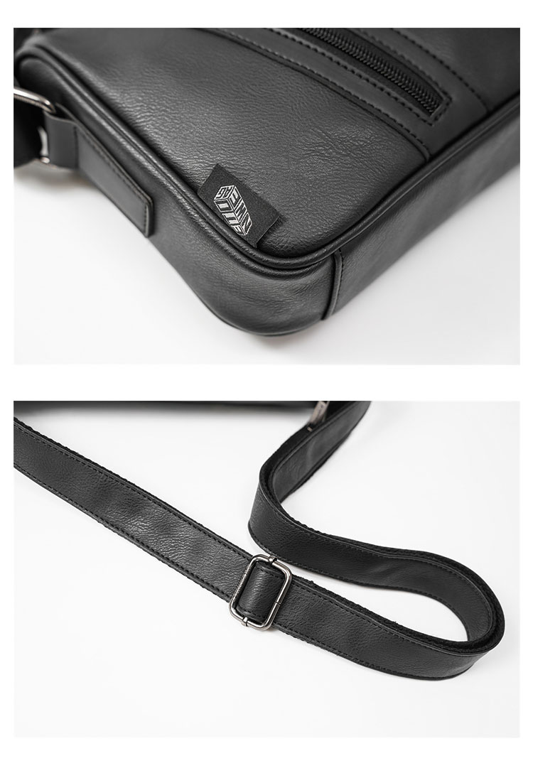 Whatna ワンショルダーバッグ メンズ 斜め掛け ボディバッグ 胸バッグ 革 小さめビジネスバッグ ipad Mini カード6枚収納可 肩掛け 通勤 通学 防水 バッグ 自転車 かばん男性用  YH3752-7