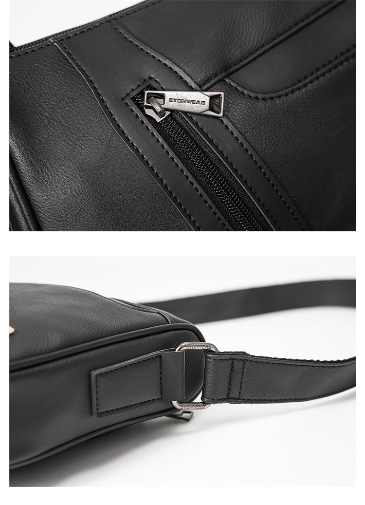 Whatna ワンショルダーバッグ メンズ 斜め掛け ボディバッグ 胸バッグ 革 小さめビジネスバッグ ipad Mini カード6枚収納可 肩掛け 通勤 通学 防水 バッグ 自転車 かばん男性用  YH3752-9