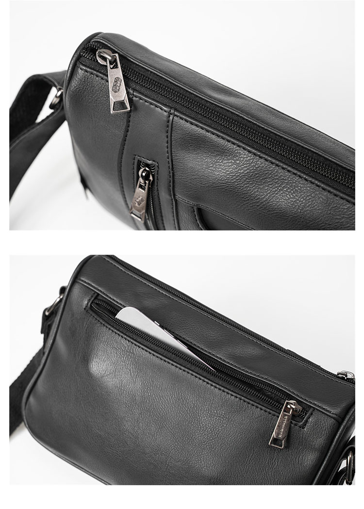 Whatna ワンショルダーバッグ メンズ 斜め掛け ボディバッグ 胸バッグ 革 小さめビジネスバッグ ipad Mini カード6枚収納可 肩掛け 通勤 通学 防水 バッグ 自転車 かばん男性用  YH3752-8